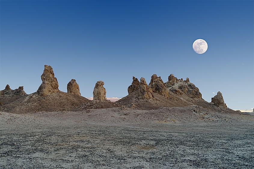 The Trona Pinnacles outside Ridgecrest, California.