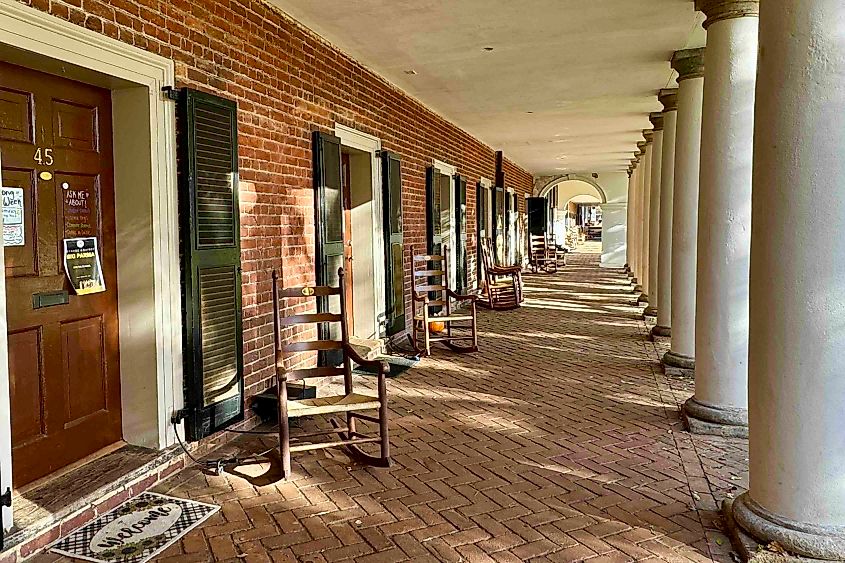 Student Rooms at the Pavilion the University of Virginia Campus photo by Bryan Dearsley