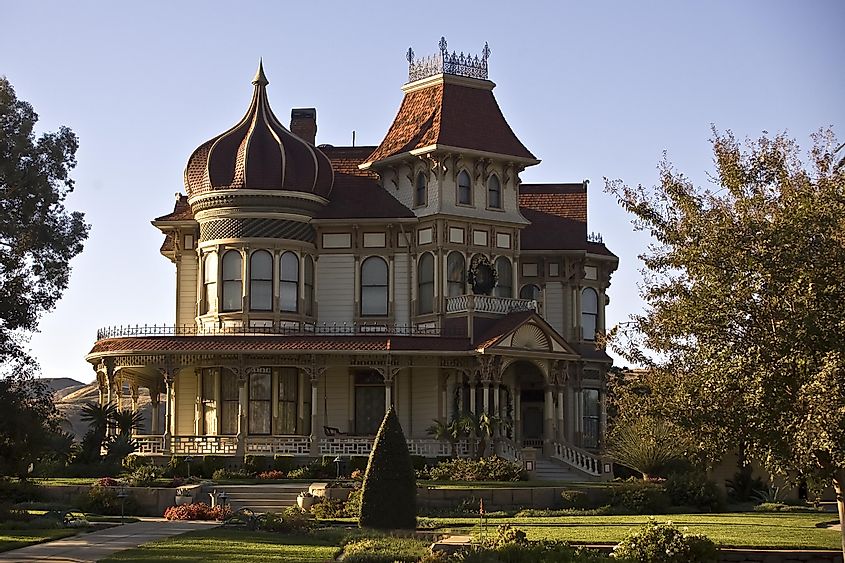 Victorian Mansion in Redlands, California