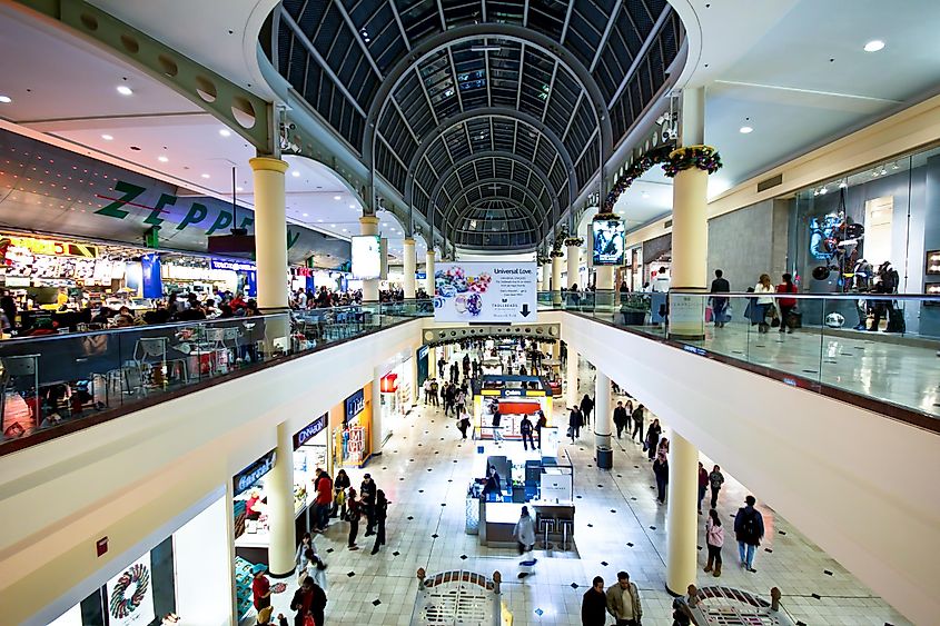 Predawn shoppers at Roosevelt Field Mall in Garden City