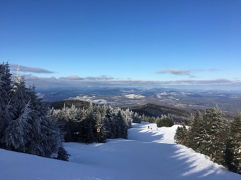 Ski slopes on Gore Mountain, North Creek, New York.