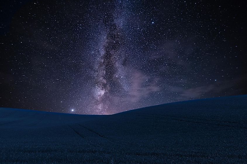 The Milky Way Galaxy seen in the Night Sky