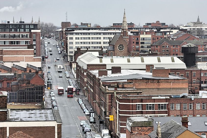 A street in Birmingham, West Midlands, England