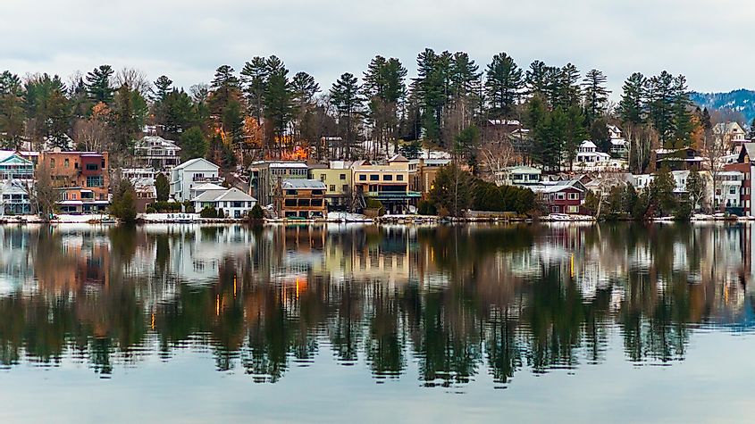 Reflection on Lake Placid