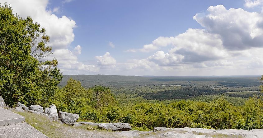 Pine Mountain Georgia panoramic view at FDR state park