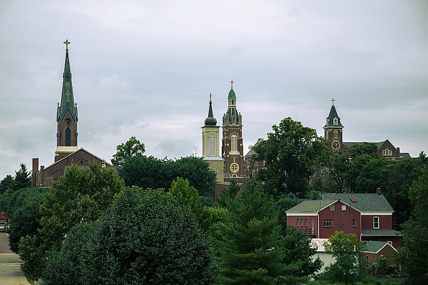 Beautiful view of Oldenburg, Indiana, By Chris Flook - Own work, CC BY-SA 4.0, https://commons.wikimedia.org/w/index.php?curid=56550198
