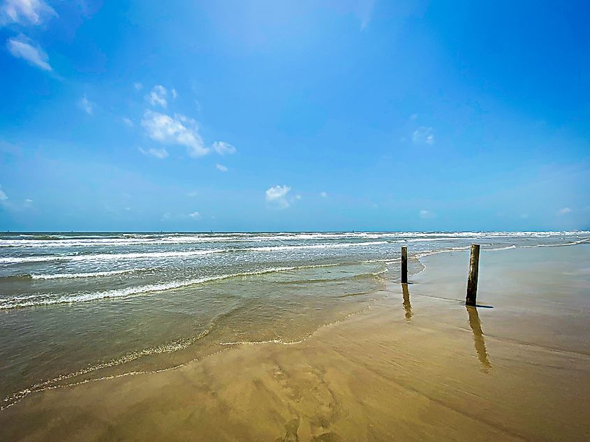 Mustang Island State Park on the Gulf of Mexico