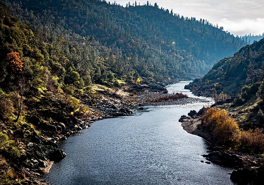 American River, Auburn, California, confluence.