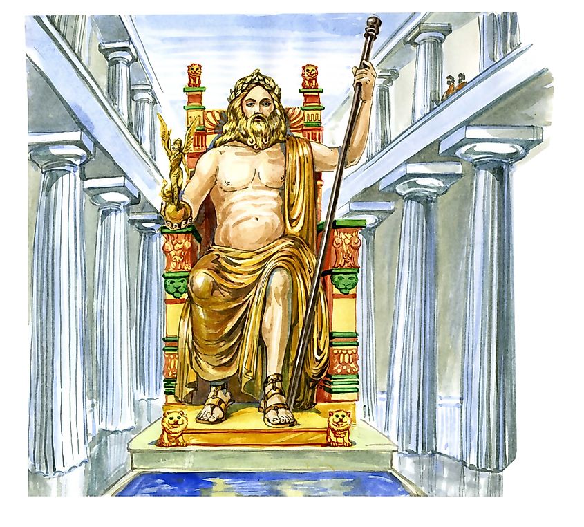 Άγαλμα του Δία στην Ολυμπία
