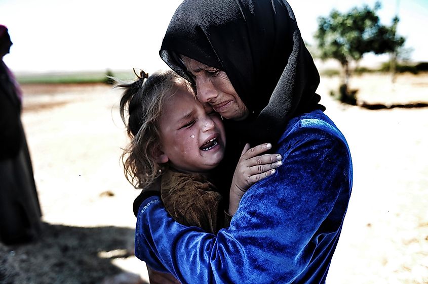 Syrian refuge woman