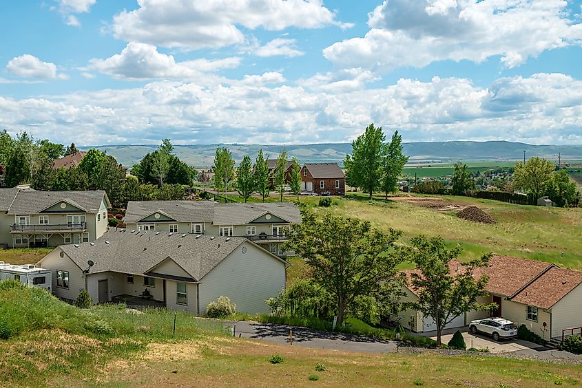 The serene town of Pendleton, Oregon