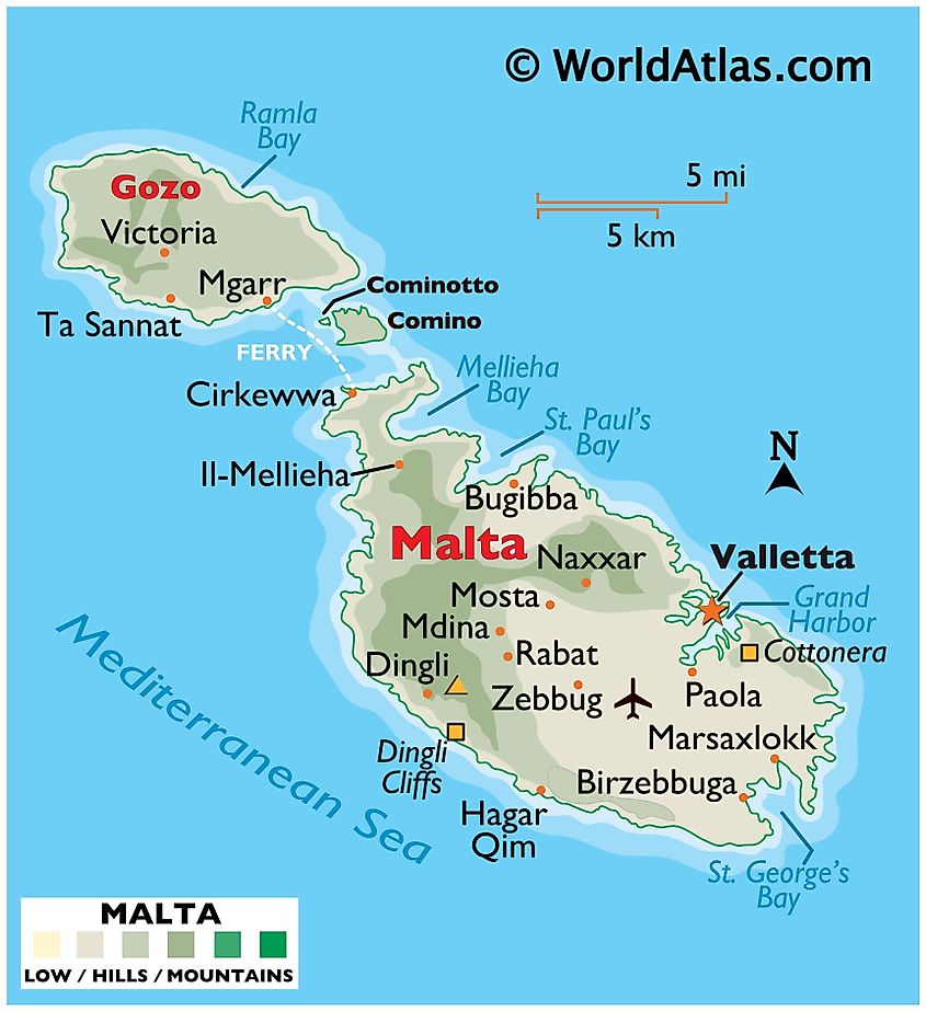 Map Of Malta Country Malta Maps & Facts - World Atlas