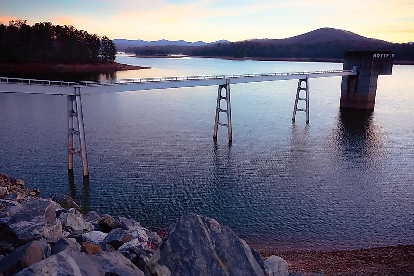 Bridge over Lake Nottely in Georgia.