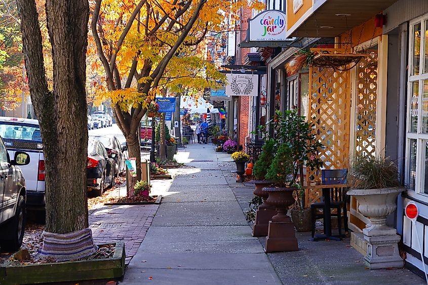 Farnsworth Avenue in downtown Bordentown, New Jersey.
