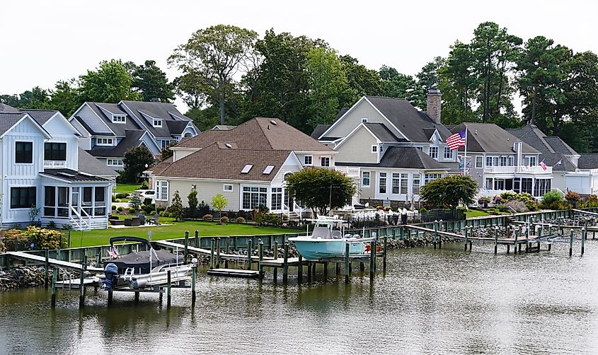 Luxury waterfront homes in Rehoboth Beach, Delaware