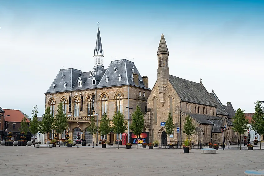 Bishop Auckland town hall.