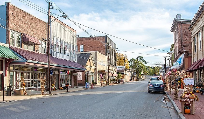 2nd Street in historic district, Oakland, Maryland.