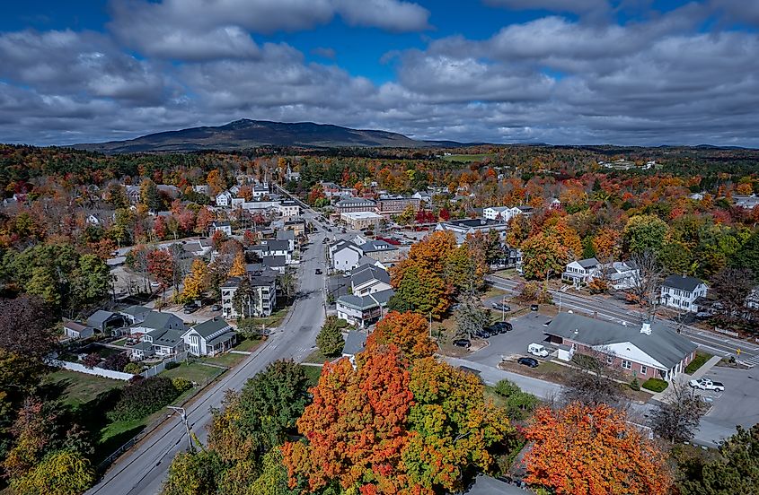 Fall colors in Jaffrey, New Hampshire.