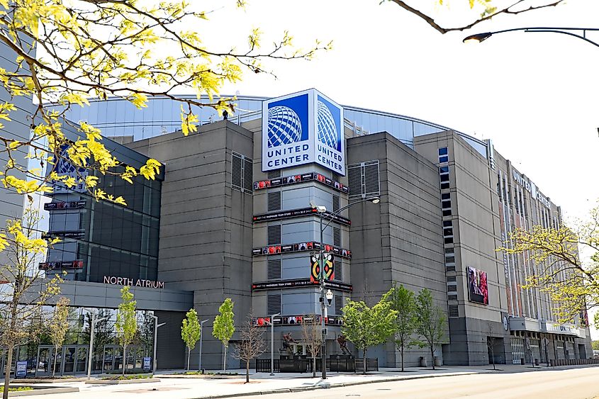The United Center in Chicago. 