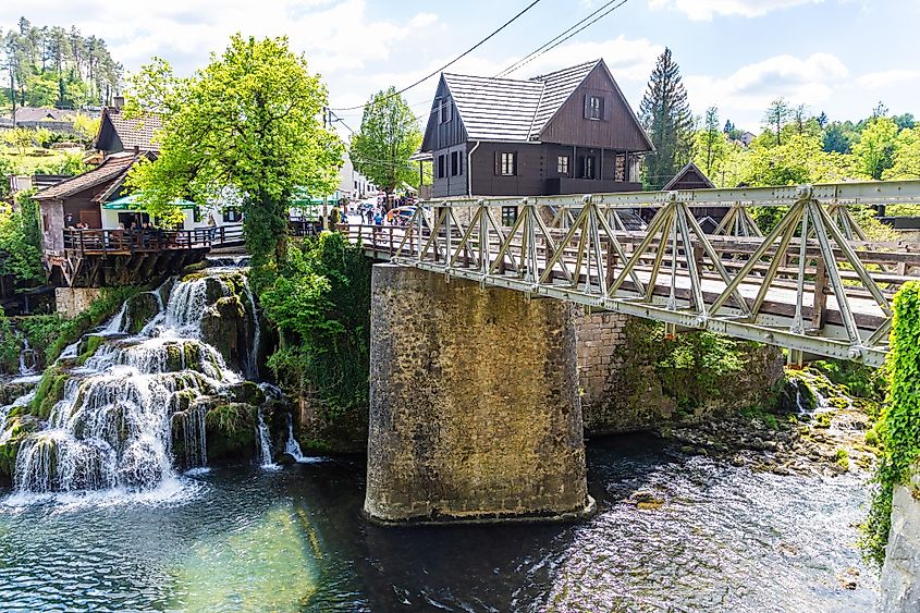 The traditional village of Slunj, Croatia