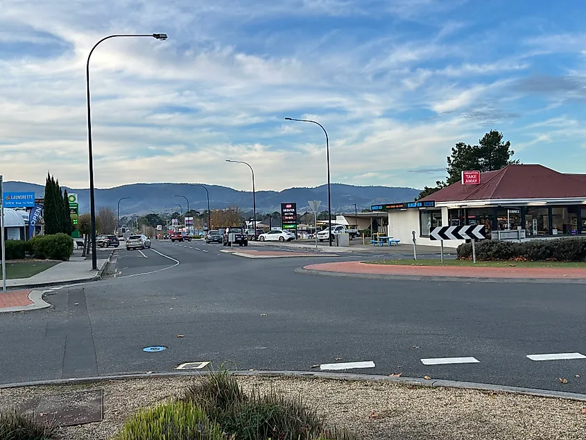 Streetscape of Brighton, Tasmania. Chuq, CC BY-SA 4.0 <https://creativecommons.org/licenses/by-sa/4.0>, via Wikimedia Commons