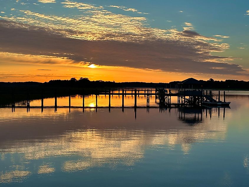 Sunrise in McClellanville, SC. The Low Country SC.