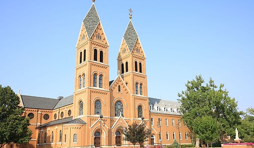 Historic St. Mary's Church in Richardton, North Dakota, USA