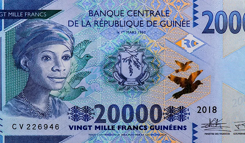 Guinea 20,000 Francs Banknotes