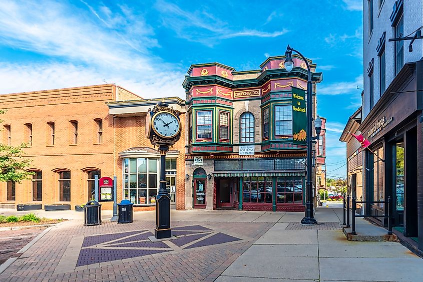 The townsquare in Woodstock, Illinois.