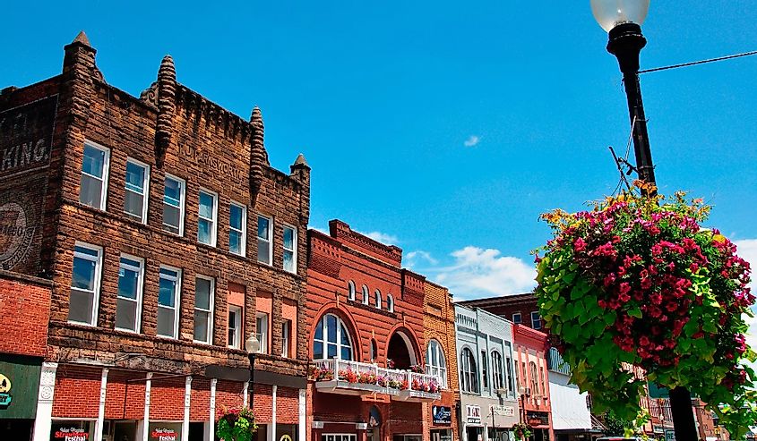 The historic village of downtown Buckhannon. Image credit Malachi Jacobs via Shutterstock. 