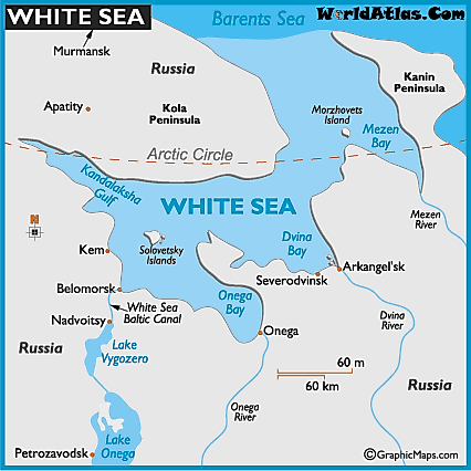 White Sea map