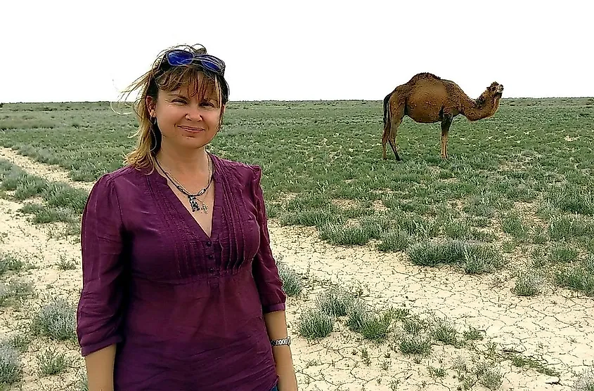 Elena in Ustyurt Plateau. Image credit: Alexander Esipov