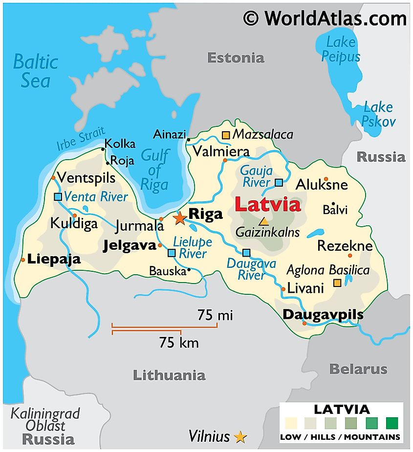 Latvia map