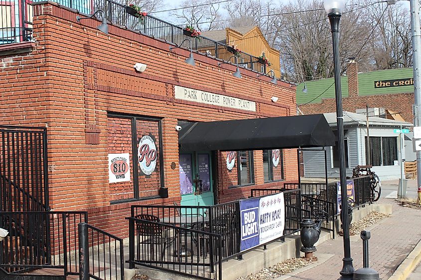 Riverpark Pub and Eatery in Historic Park College Power Plant Building, via Jon Kraft / Shutterstock.com