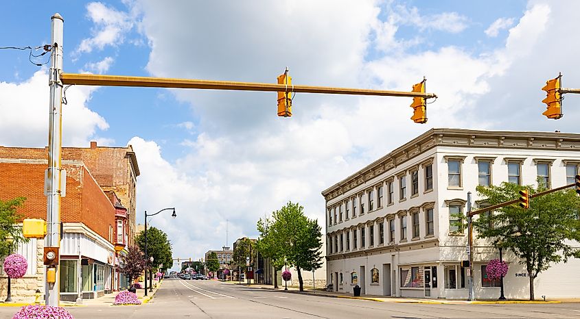 Street view in Logansport, Indiana