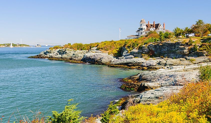 Castle Hill lighthouse. Castle Hill lighthouse has been guiding mariners into Narragansett Bay since 1890.