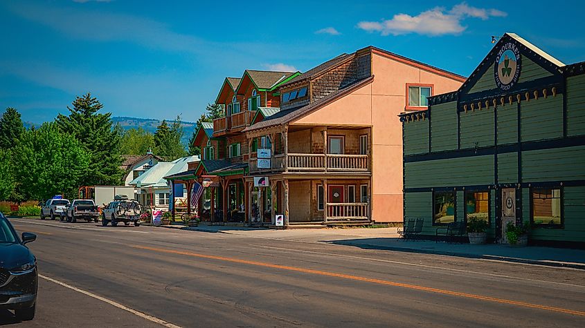 The charming town of Driggs, Idaho. Editorial credit: NayaDadara / Shutterstock.com