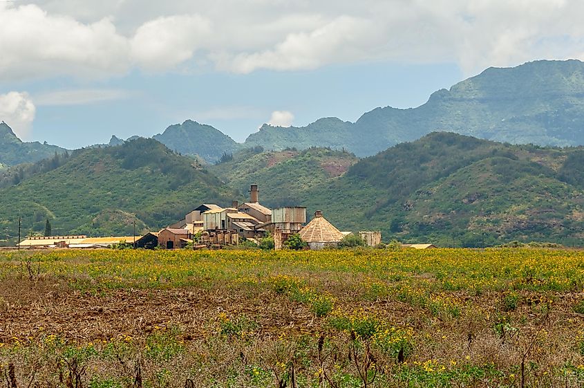 Sugar mill in Old Koloa town in Hawaii