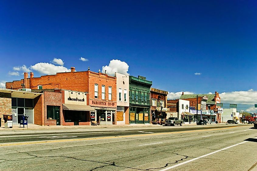 Wild west style road in Panguitch, Utah