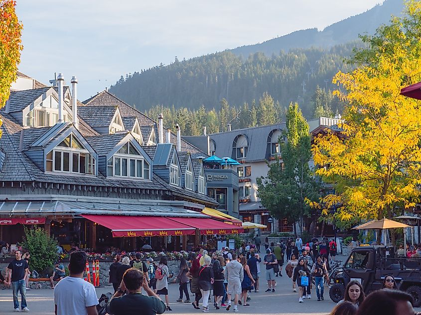 Whistler Village Thanksgiving long weekend.