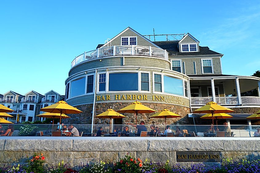 View of the historic Bar Harbor Inn