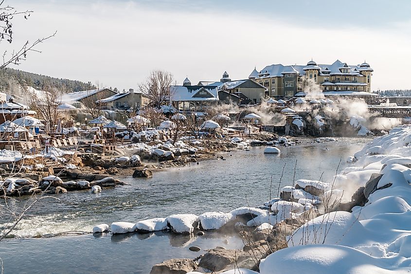 Winter scene in Pagosa Springs, Colorado