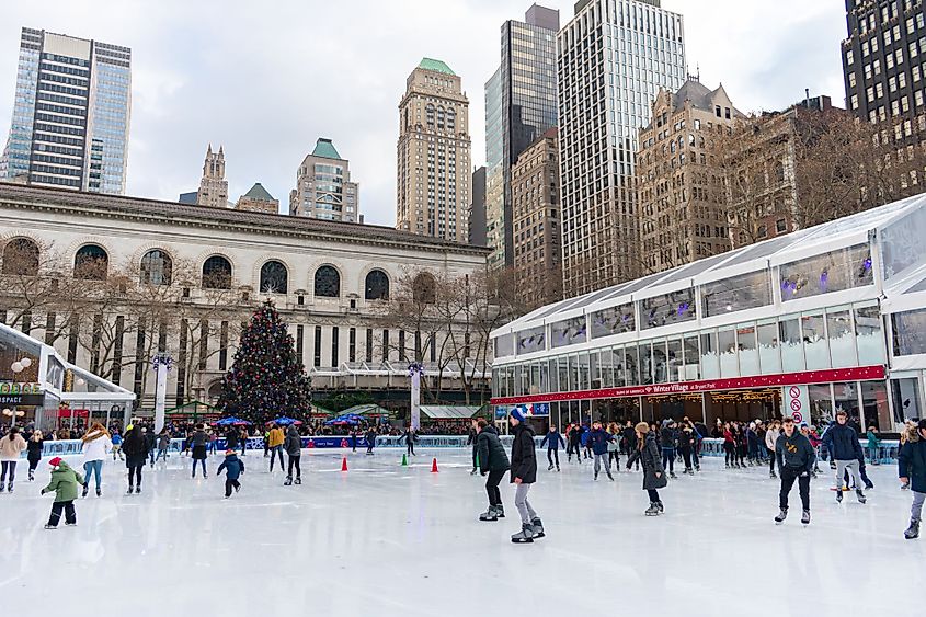 Ice Skating Rink in Bryant Park