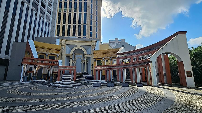 The Piazza D'Italia in New Orleans.
