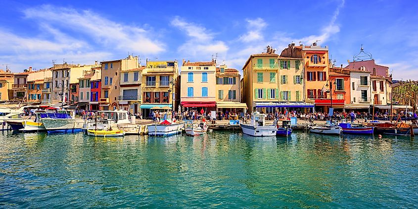 promenade in Cassis town, Provence, France