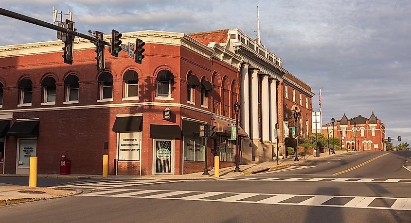 Downtown Bedford, Virginia.