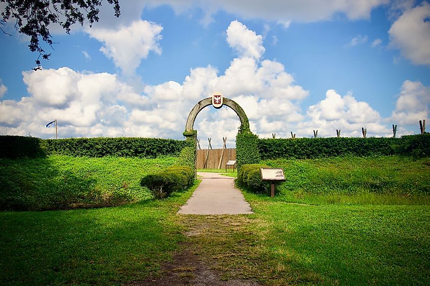 Fort Caroline National Memorial along the St. Johns River