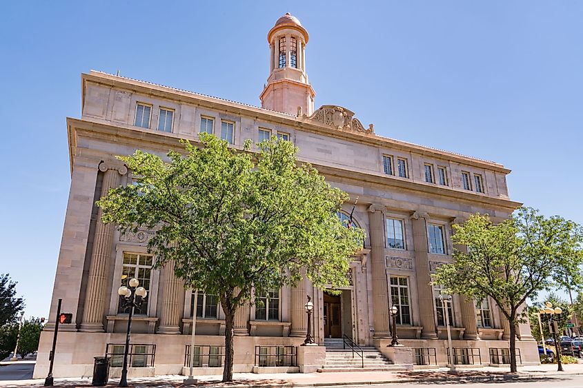 Exterior of the Historic Pueblo City Hall building in Pueblo, Colorado