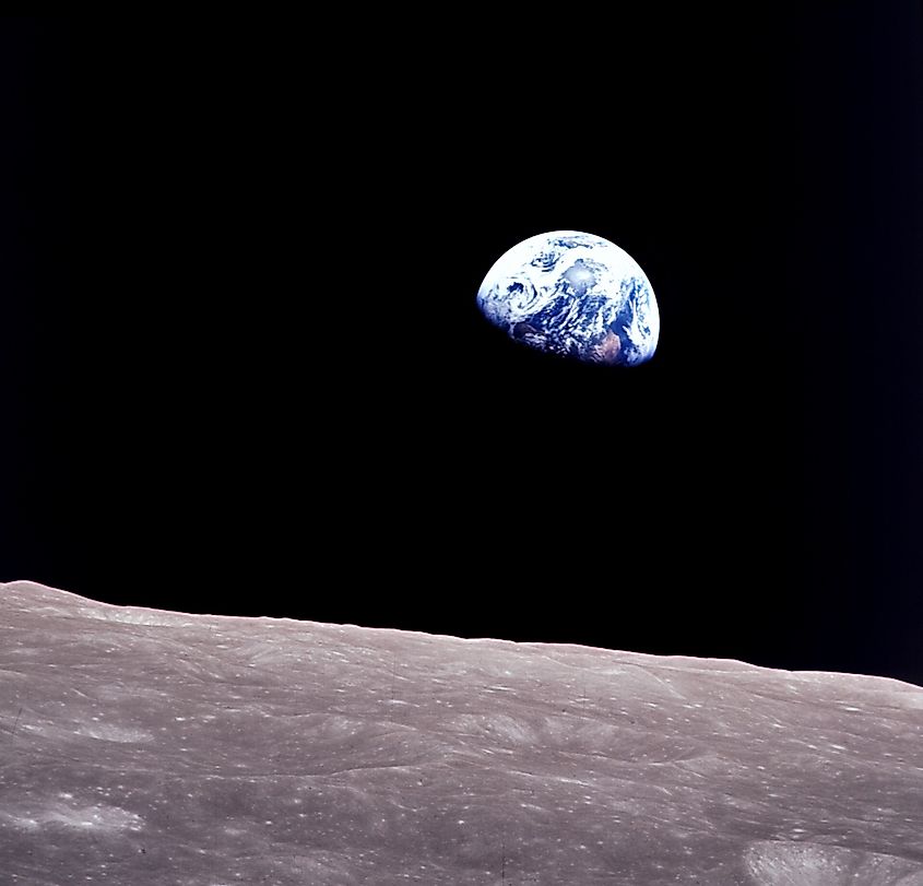 Image of Earth from moon