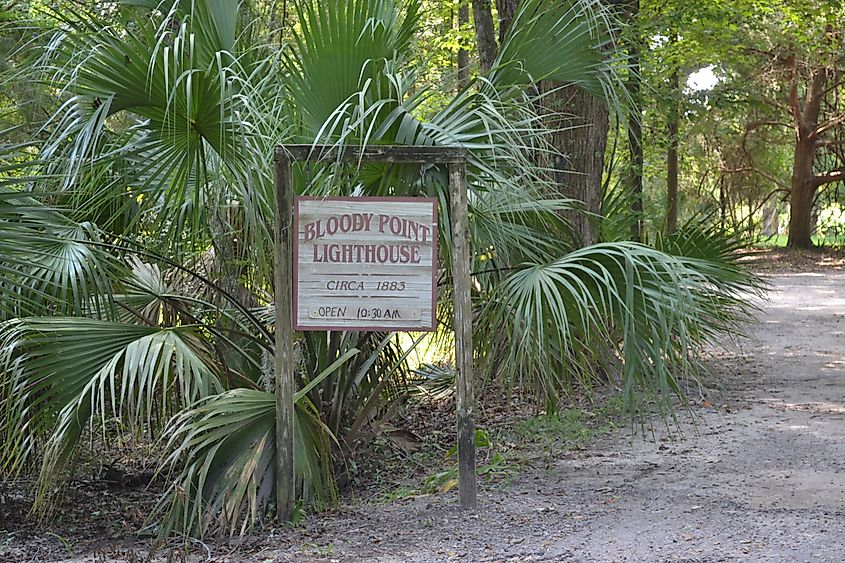 Bloody Point Lighthouse on Daufuskie Island